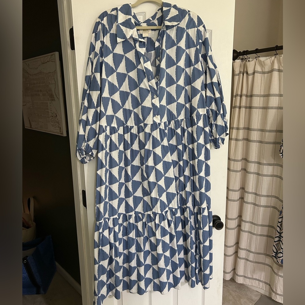 Anthropologie Bettina Maxi Shirt Dress